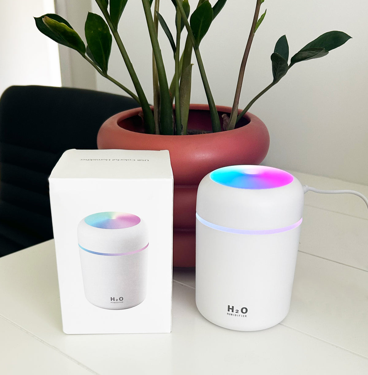 Silent USB H2O Humidifier with LED Light
