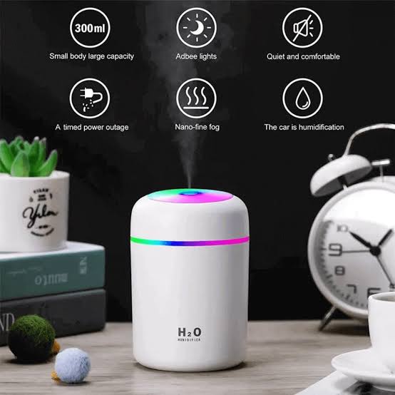 Silent USB H2O Humidifier with LED Light